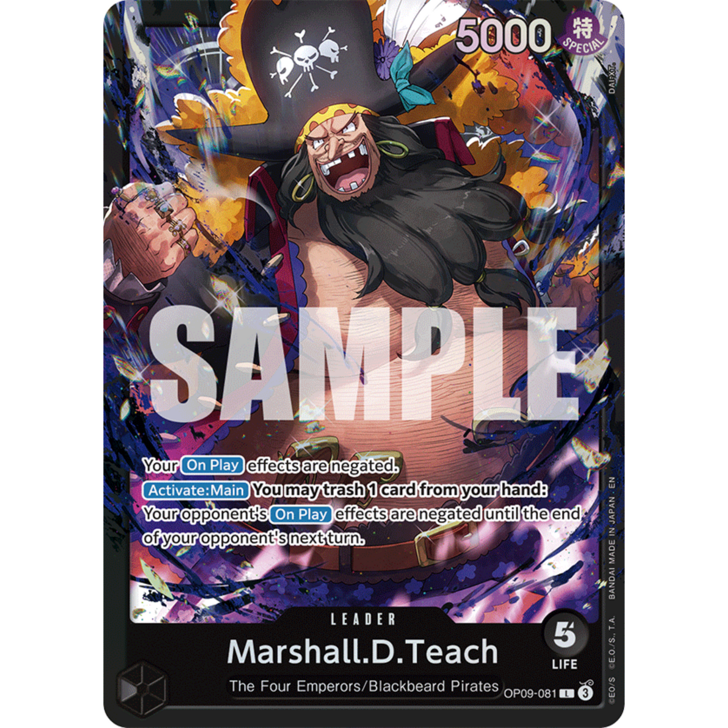 One Piece: Starter Deck (Black) Marshall.D.Teach (ST27)