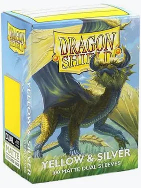 Dragon Shield - Yellow and Silver Dual Matte