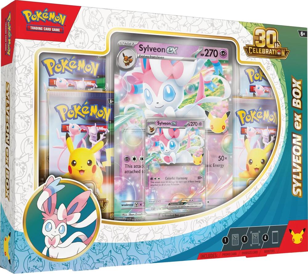 Pokemon- 30th Celebration Sylveon ex Box