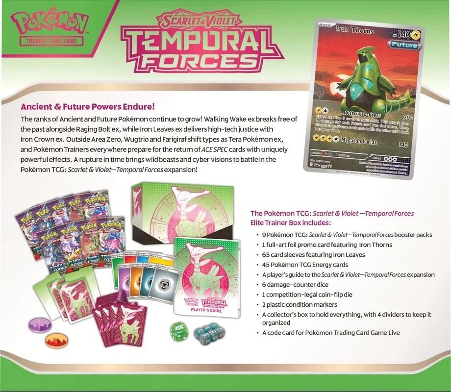 Temporal Forces Elite Trainer Box [Iron Leaves]