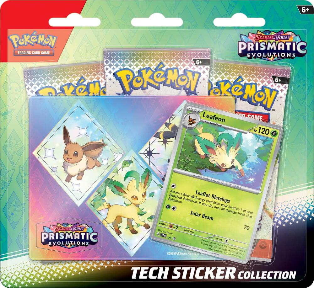 Prismatic Evolutions Tech Sticker Collection (Variants)